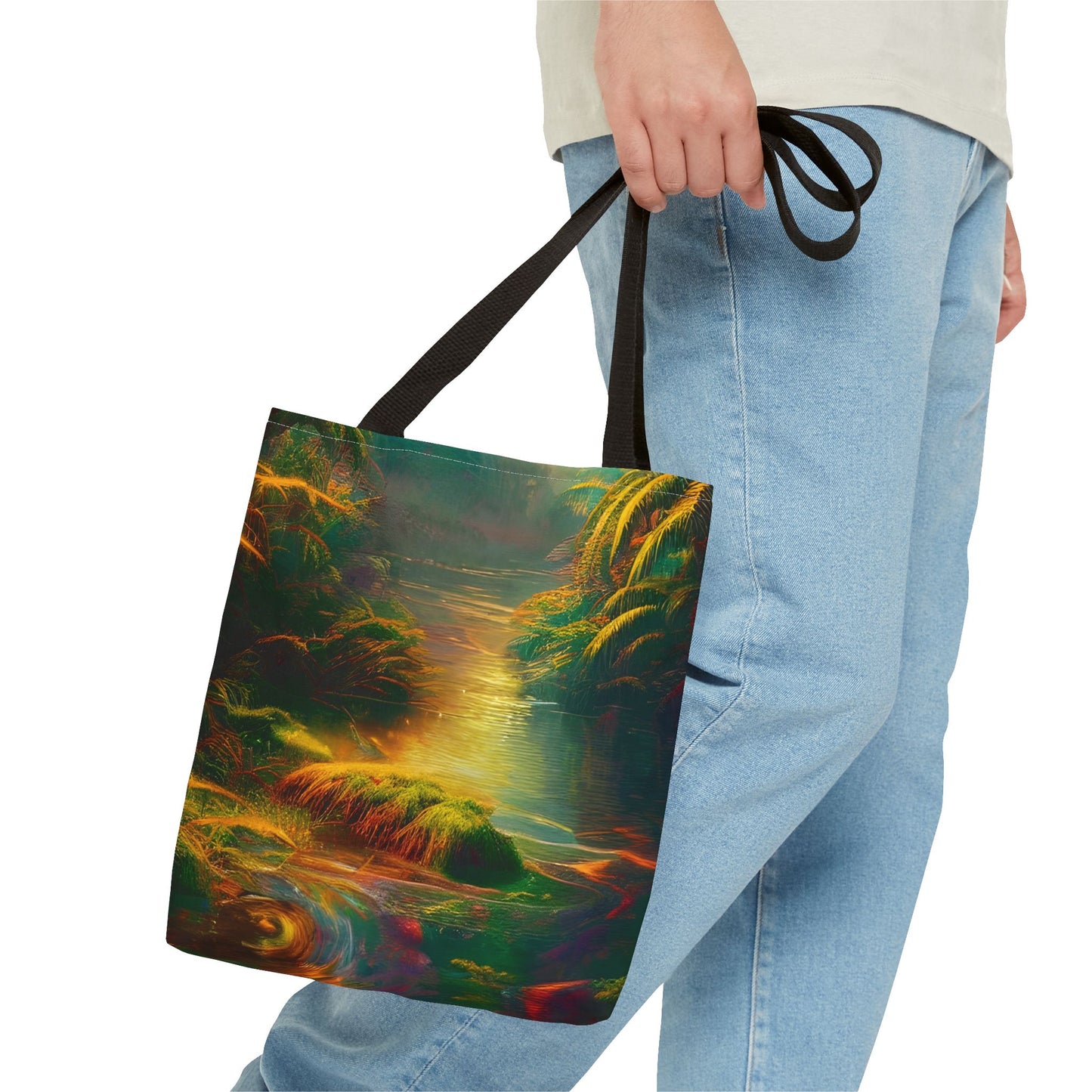 Psychedelic River Tote Bag (AOP)