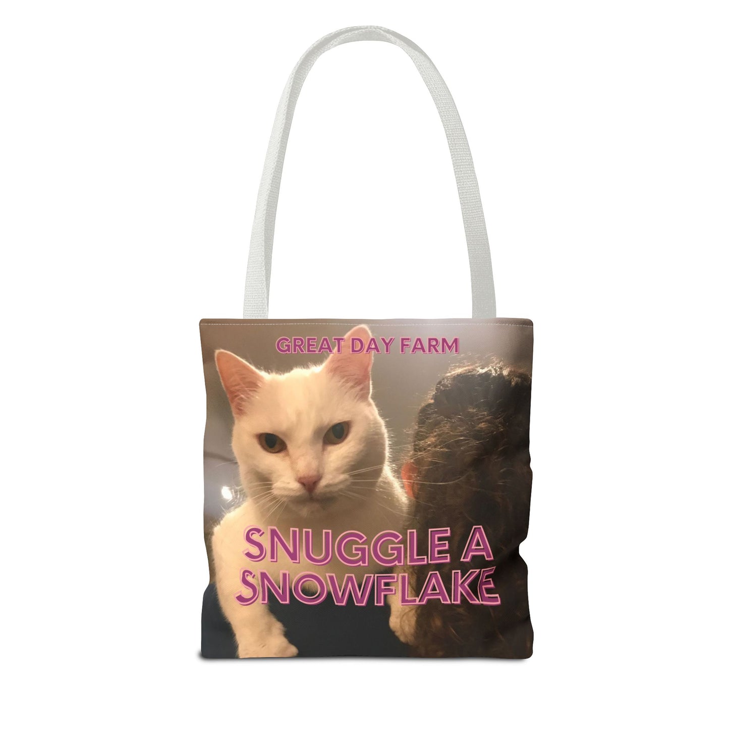 Snuggle a Snowflake Tote Bag (AOP)