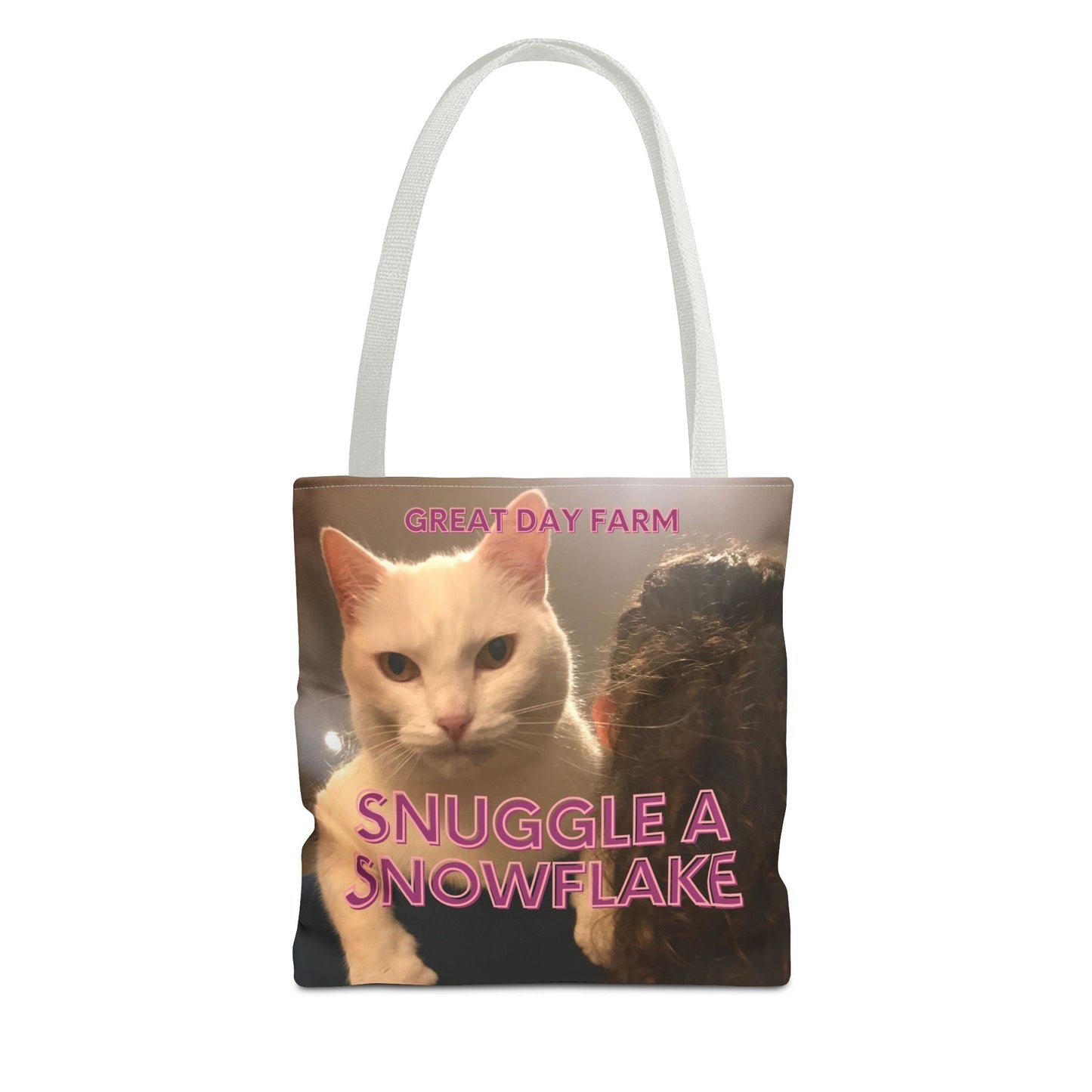 Snuggle a Snowflake Tote Bag (AOP)