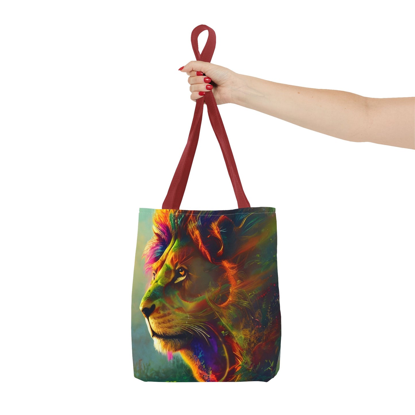 Psychedelic Lion Tote Bag (AOP)