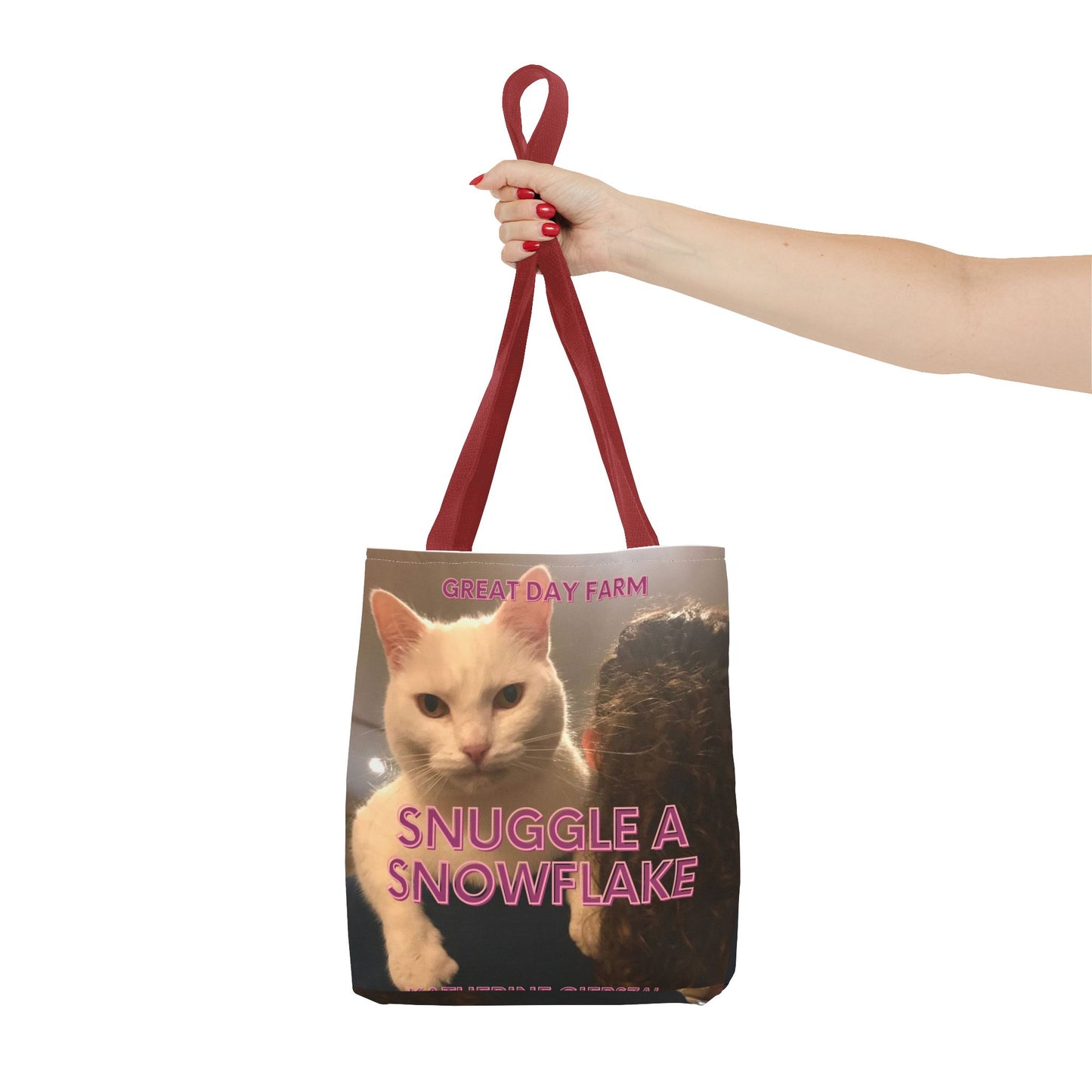Snuggle a Snowflake Tote Bag (AOP)