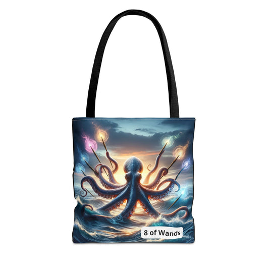 Octopus with 8 Wands Tote Bag (AOP)