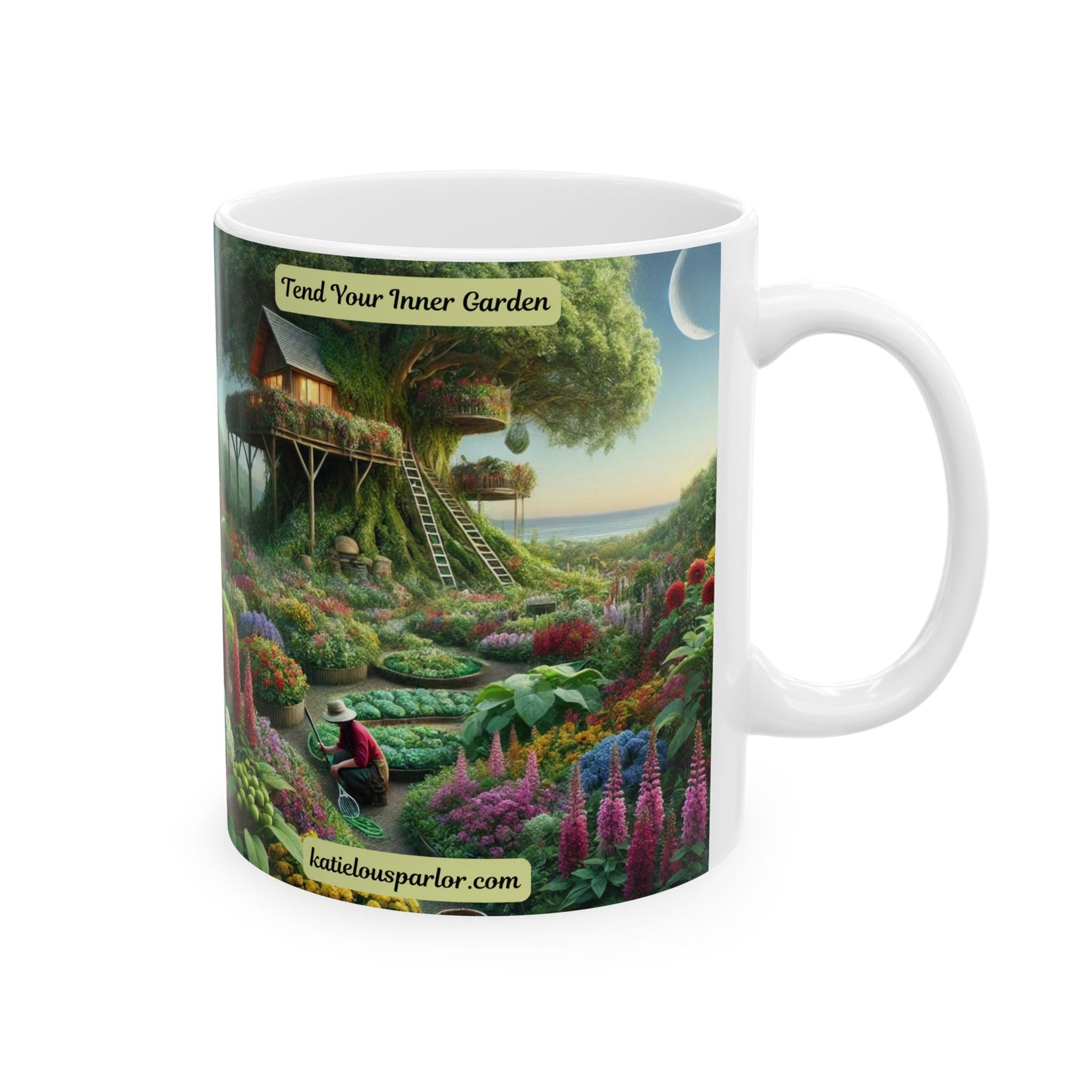 Inner Garden Ceramic Mug, (11oz, 15oz)