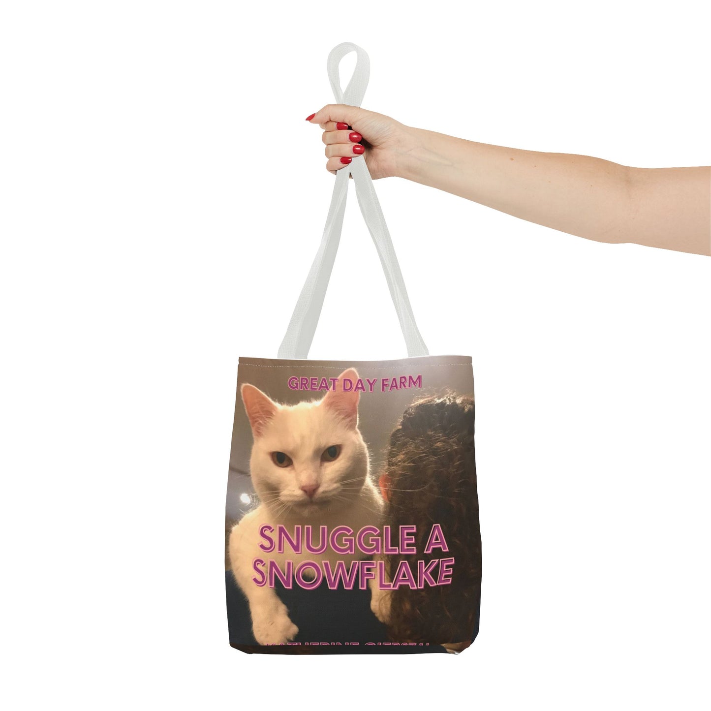 Snuggle a Snowflake Tote Bag (AOP)