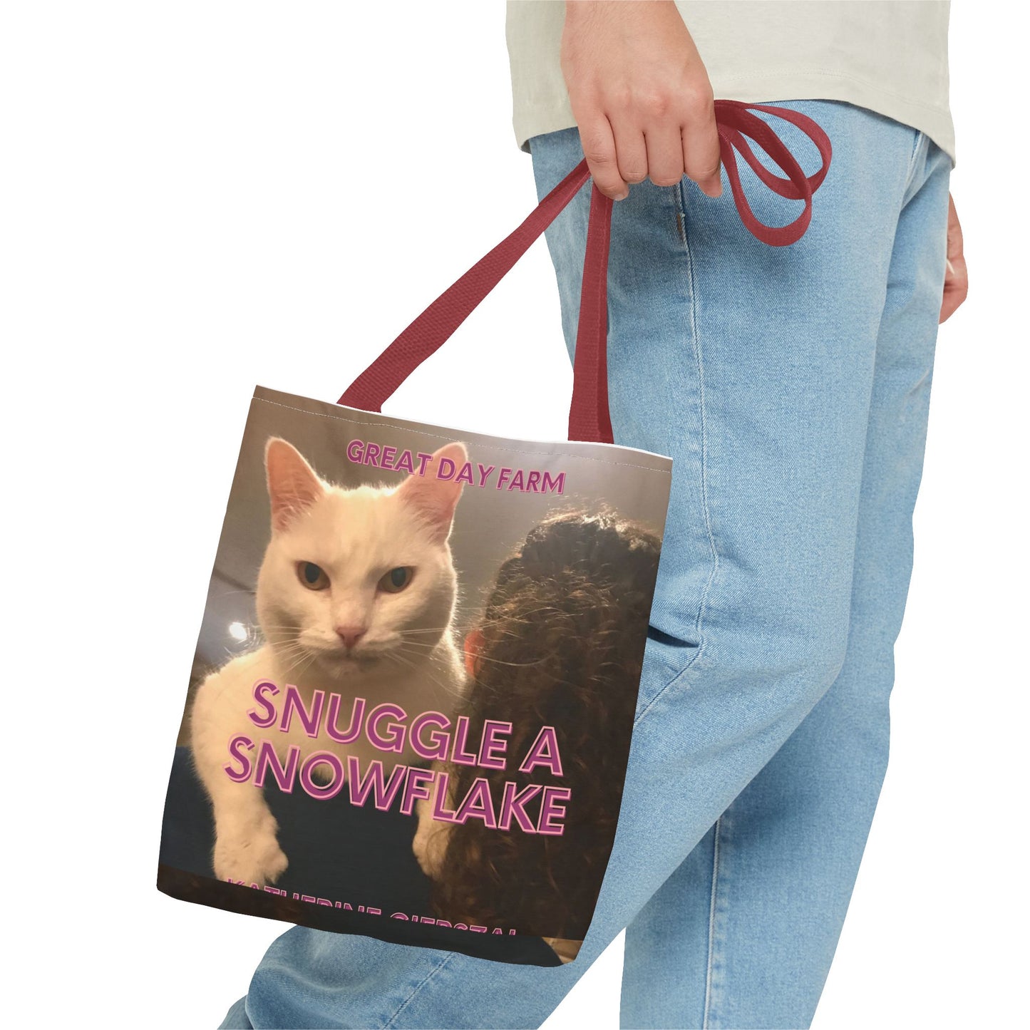 Snuggle a Snowflake Tote Bag (AOP)