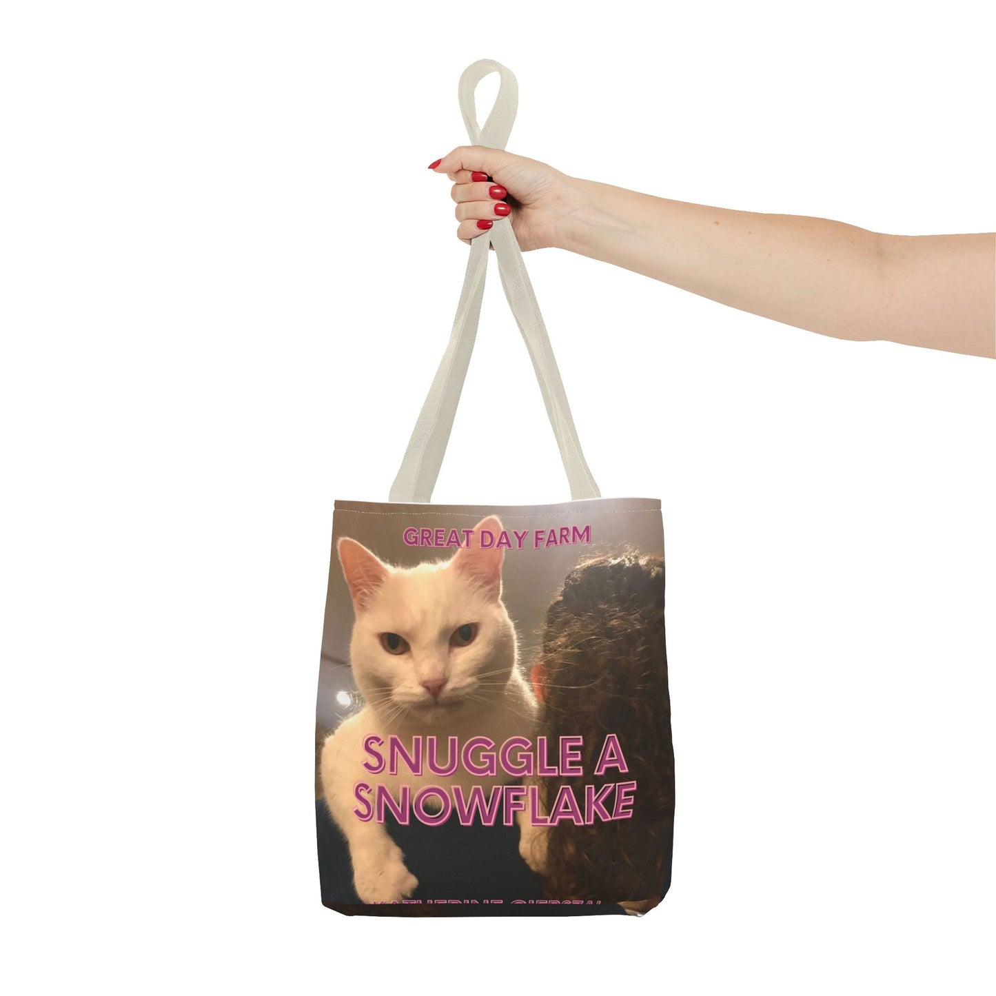 Snuggle a Snowflake Tote Bag (AOP)