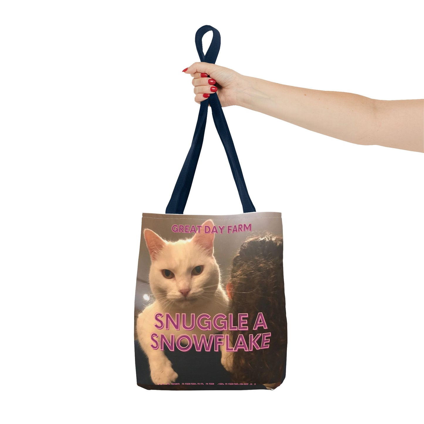 Snuggle a Snowflake Tote Bag (AOP)