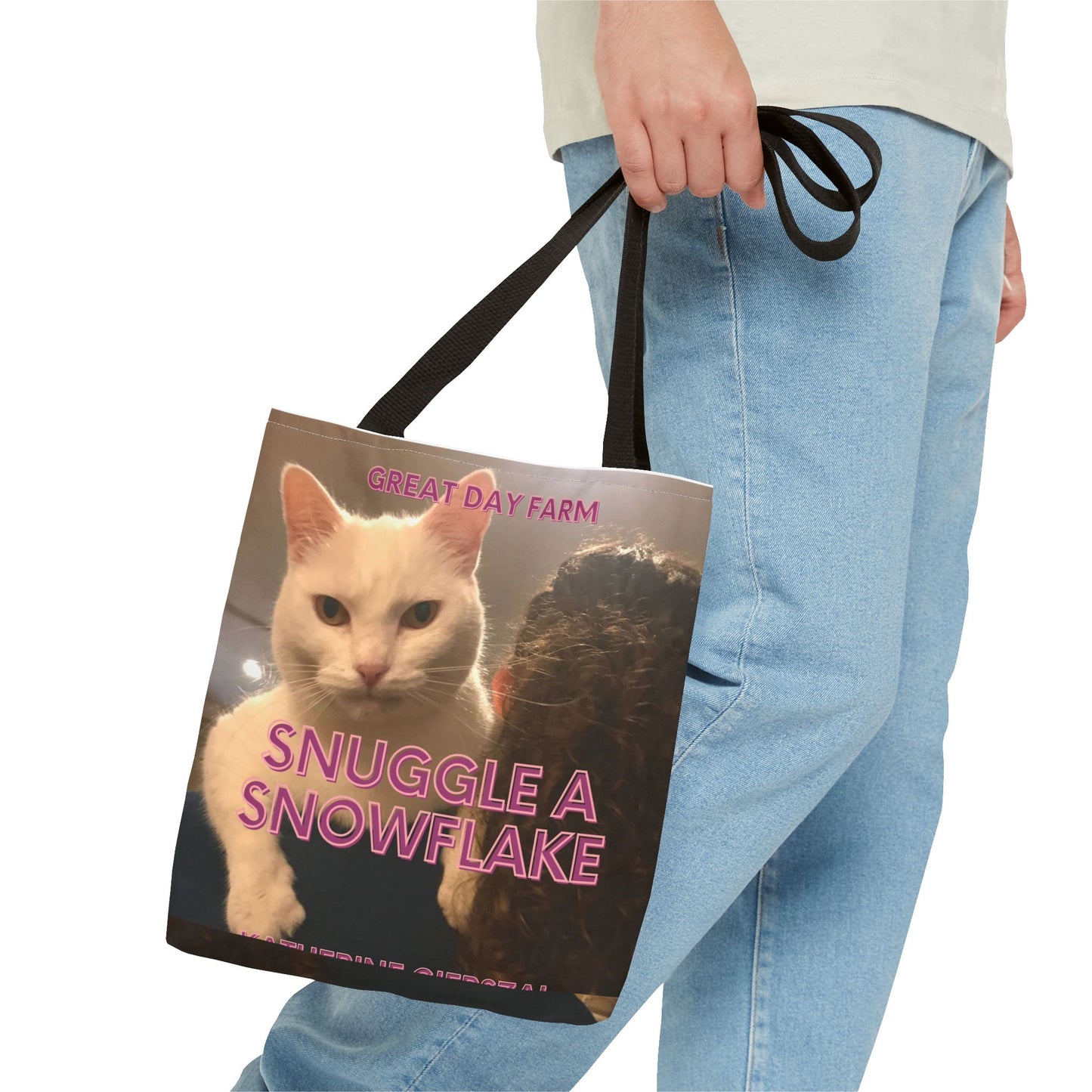 Snuggle a Snowflake Tote Bag (AOP)