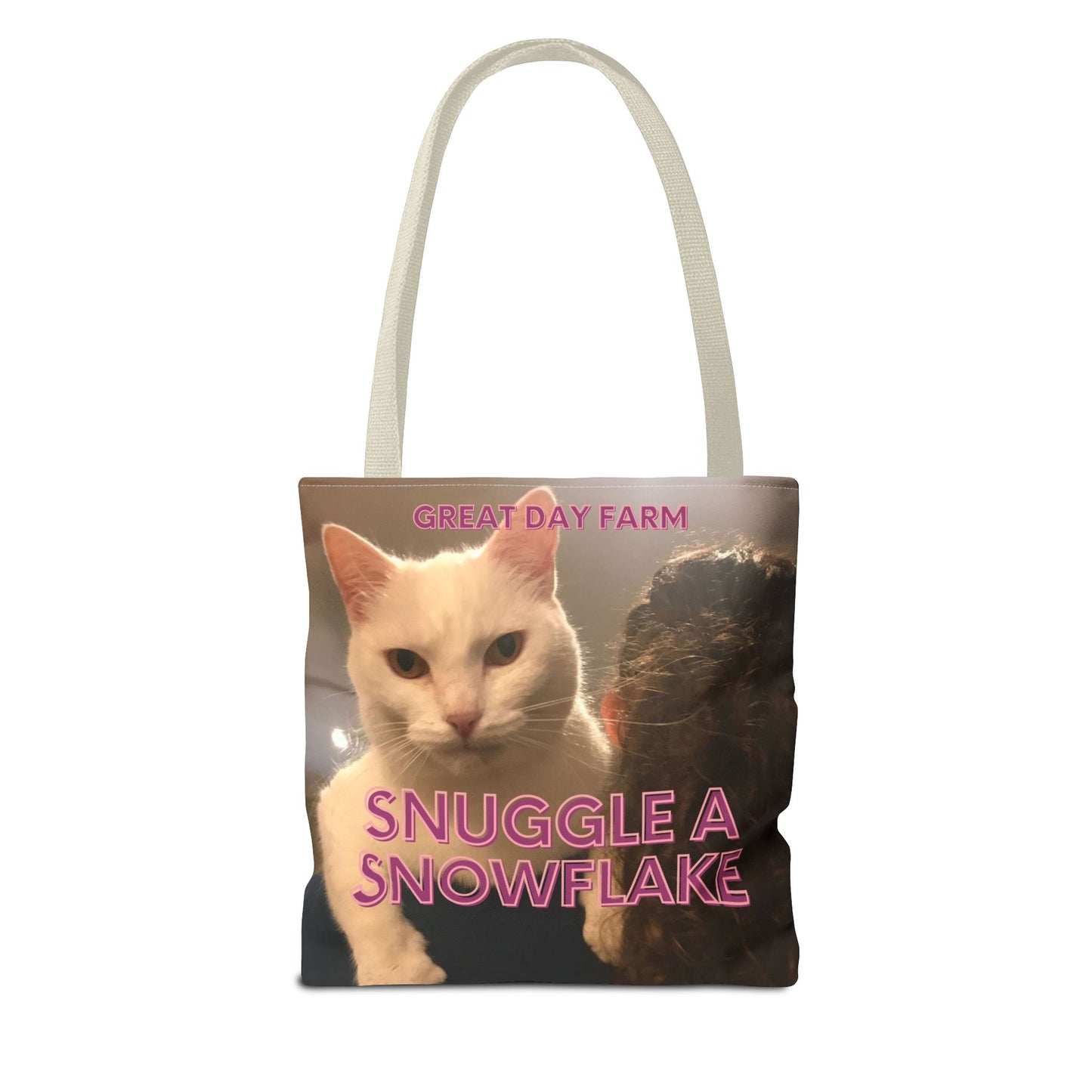 Snuggle a Snowflake Tote Bag (AOP)