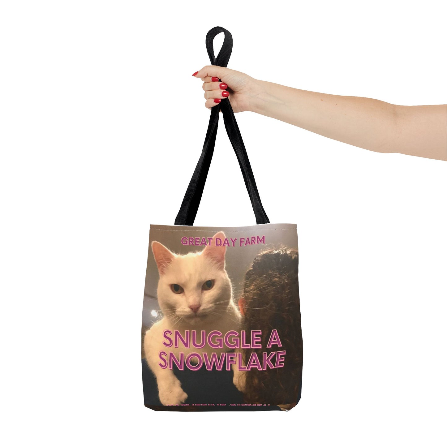 Snuggle a Snowflake Tote Bag (AOP)