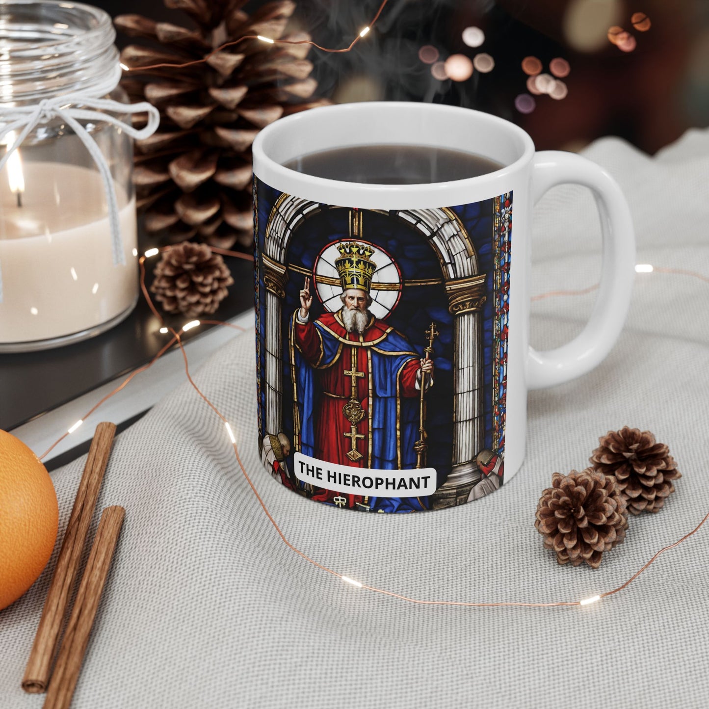 The Hierophant Ceramic Mug 11oz, 15oz