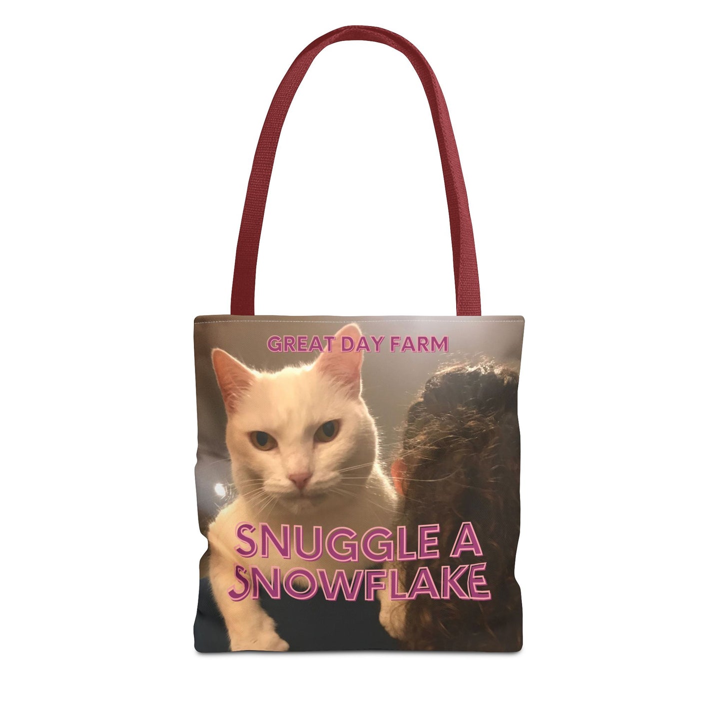 Snuggle a Snowflake Tote Bag (AOP)