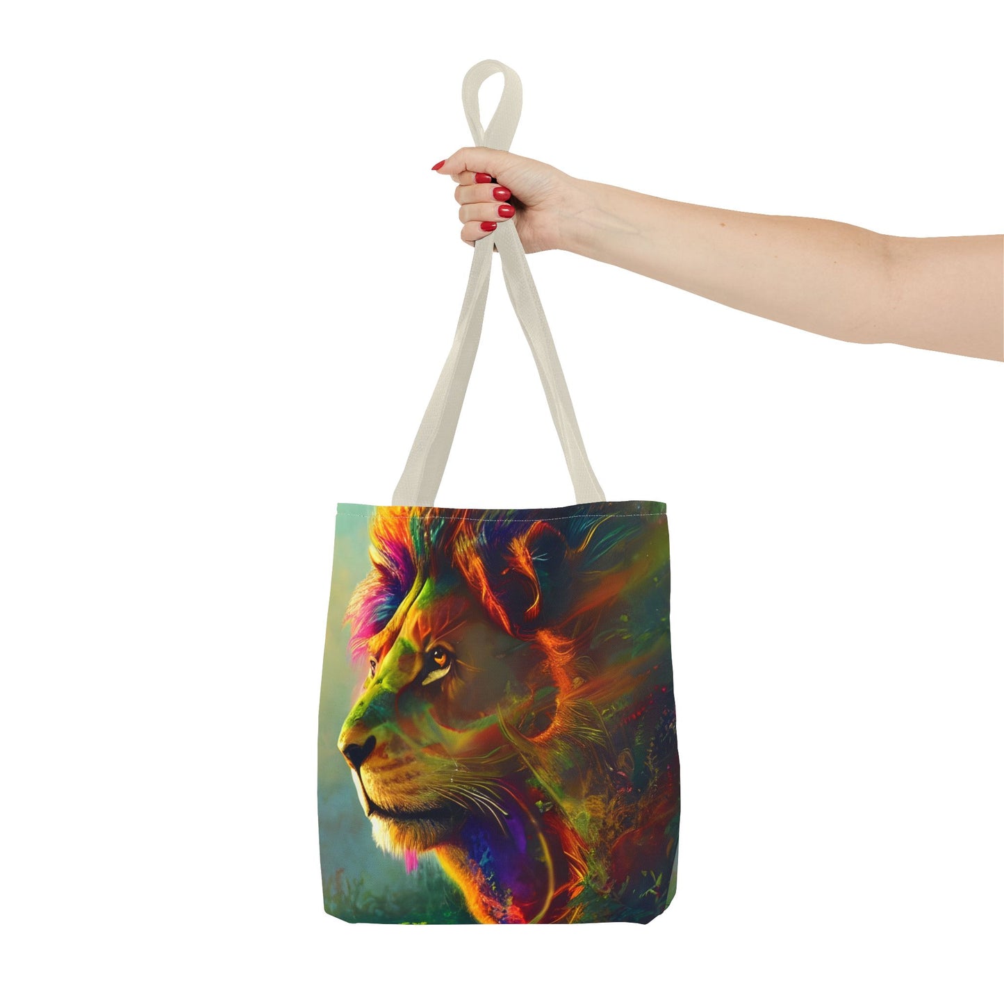 Psychedelic Lion Tote Bag (AOP)