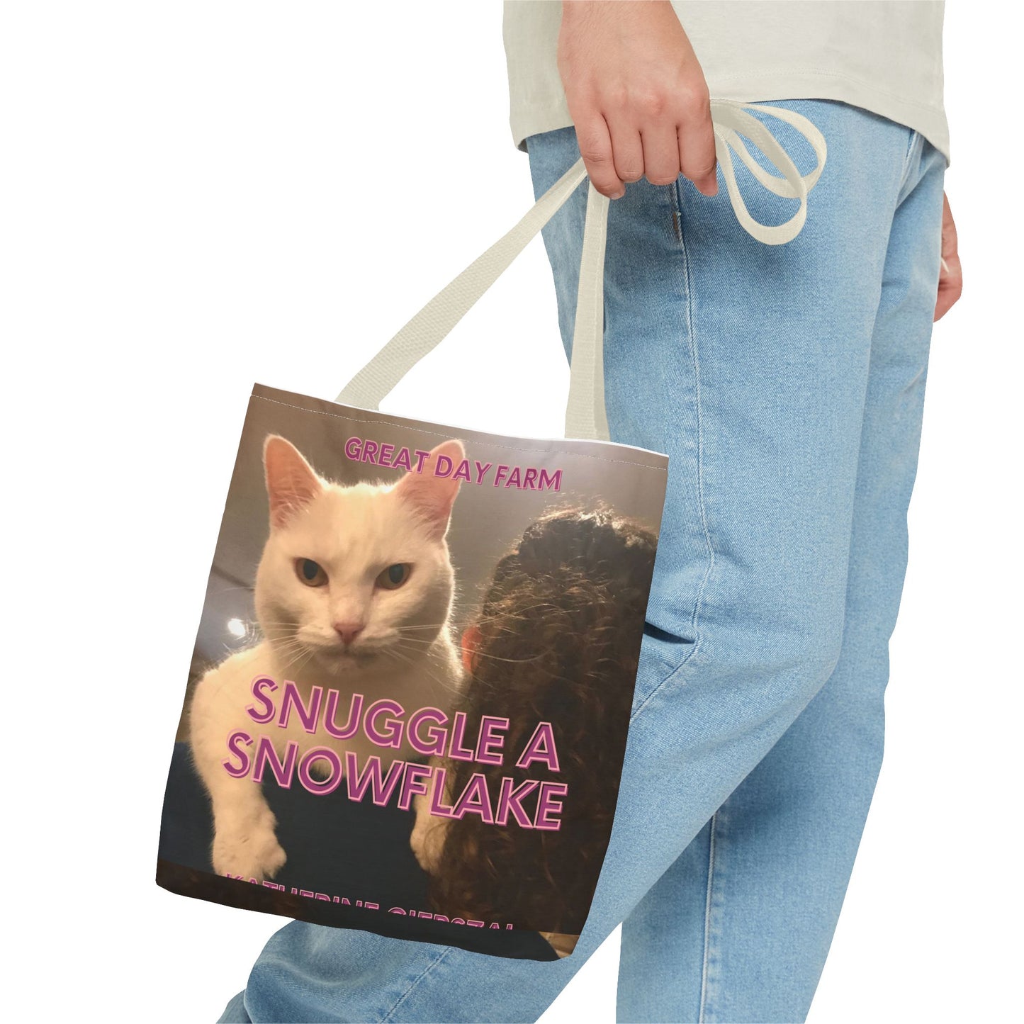 Snuggle a Snowflake Tote Bag (AOP)