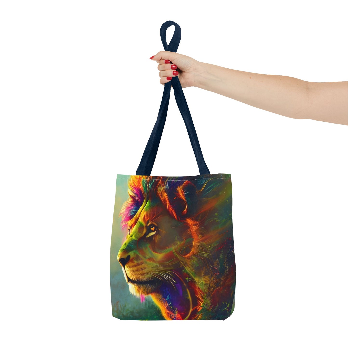 Psychedelic Lion Tote Bag (AOP)