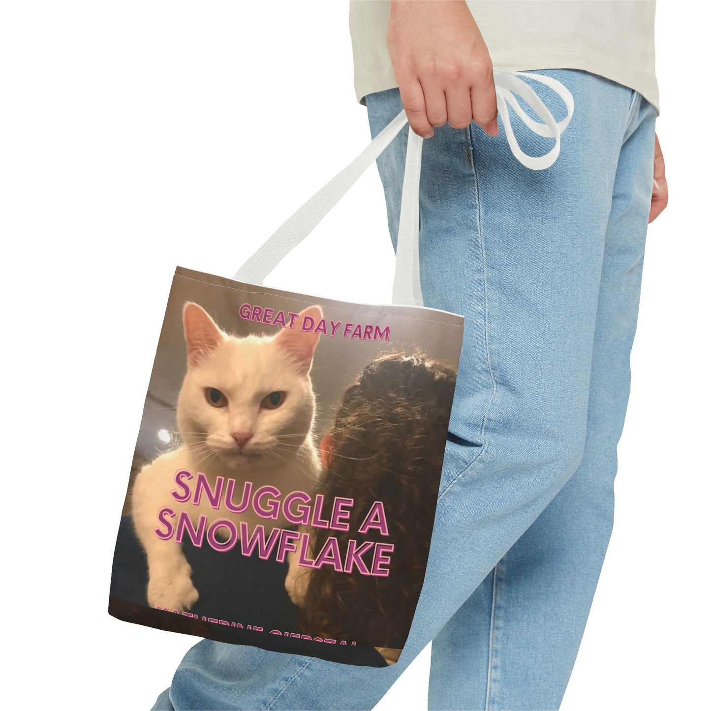 Snuggle a Snowflake Tote Bag (AOP)