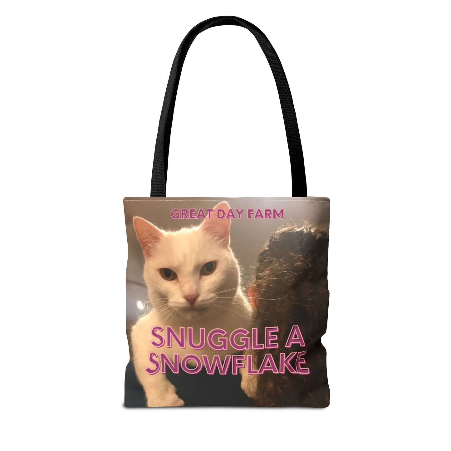 Snuggle a Snowflake Tote Bag (AOP)