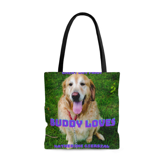 Buddy Loves Tote Bag (AOP)-JujuVibe