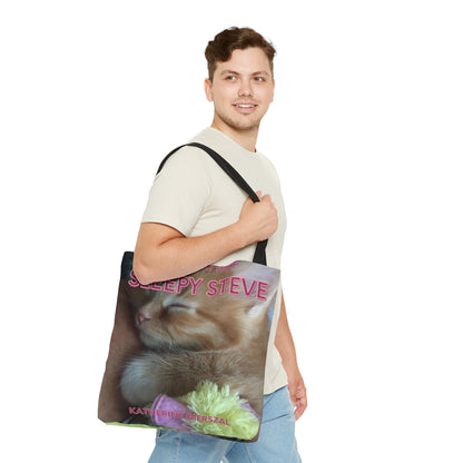 Sleepy Steve Tote Bag (AOP)-JujuVibe