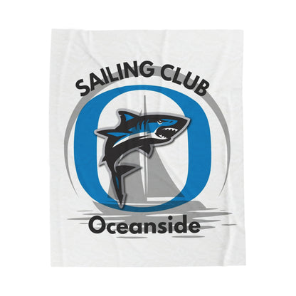 OCA Landsharks Sailing Club Velveteen Plush Blanket