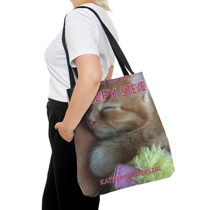 Sleepy Steve Tote Bag (AOP)-JujuVibe