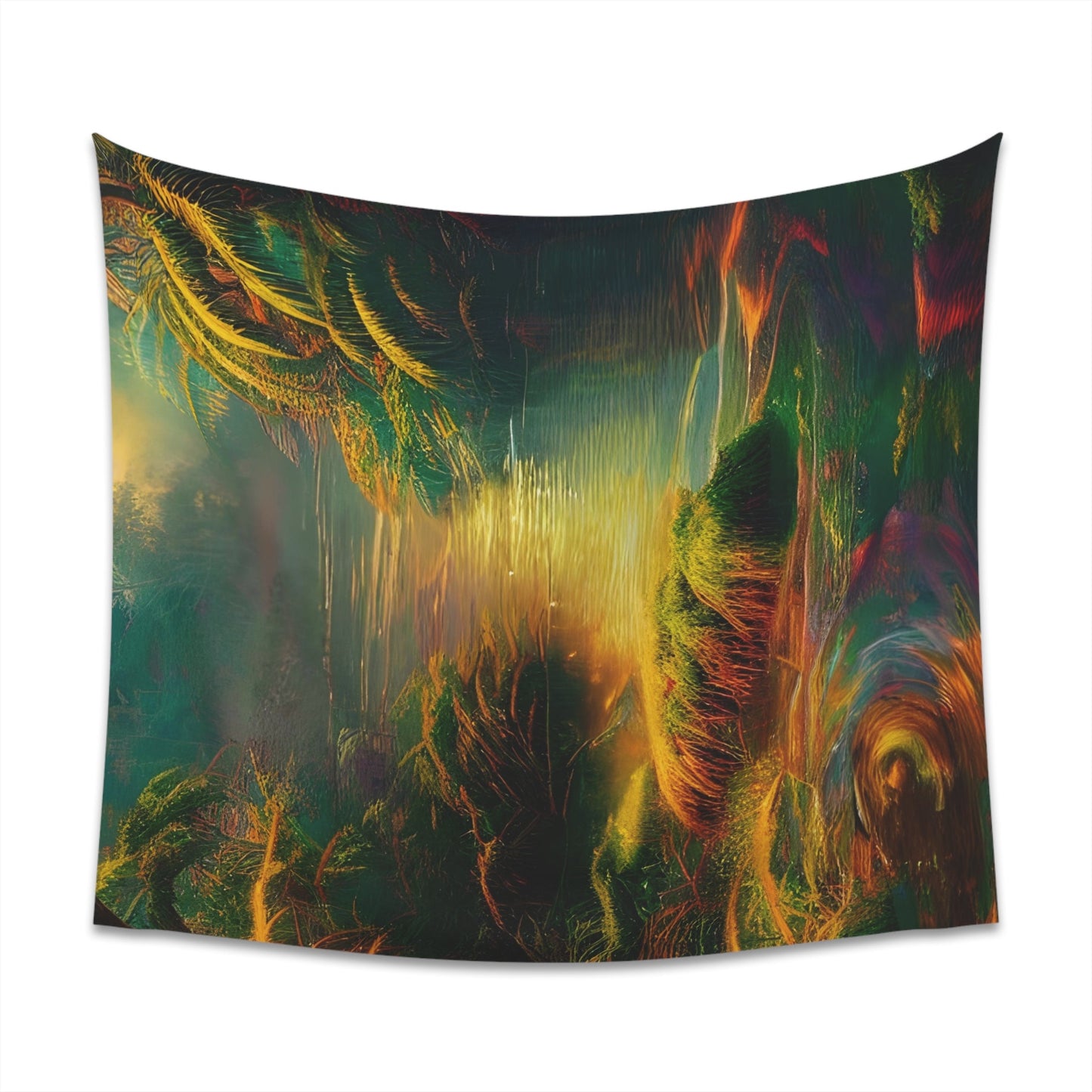 Psychedelic River Printed Wall Tapestry-JujuVibe