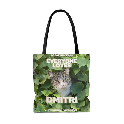 Everyone Loves Dmitri Tote Bag (AOP)-JujuVibe