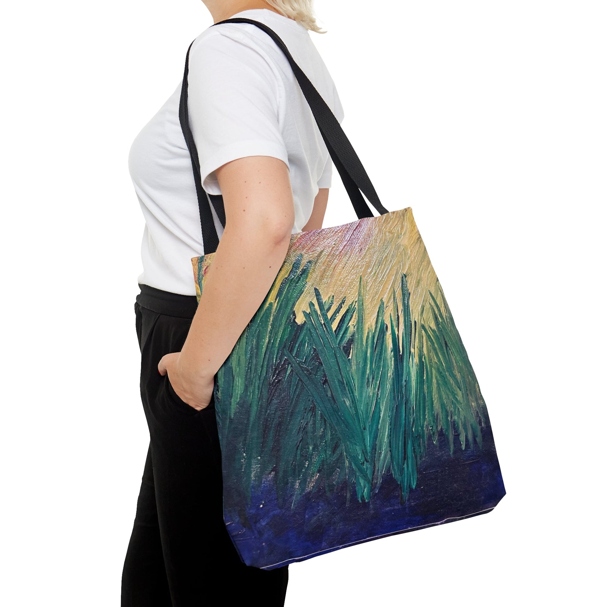 Within The Reeds Tote Bag (AOP)-JujuVibe