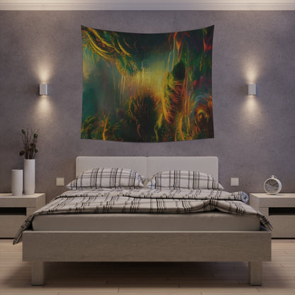 Psychedelic River Printed Wall Tapestry-JujuVibe