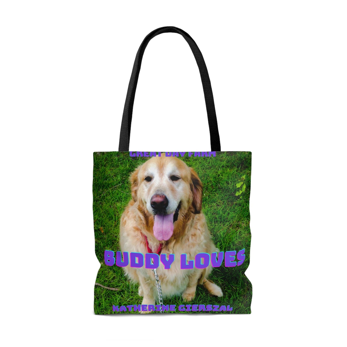 Buddy Loves Tote Bag (AOP)-JujuVibe