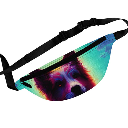 Psychedelic Doggo Fanny Pack-JujuVibe