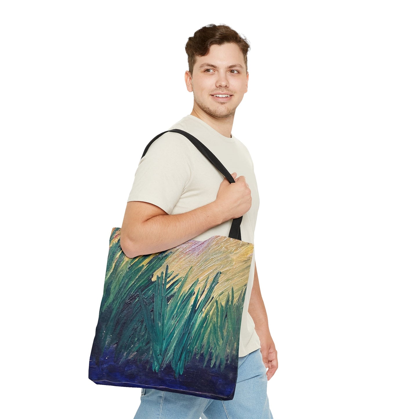 Within The Reeds Tote Bag (AOP)-JujuVibe