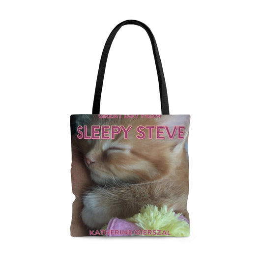 Sleepy Steve Tote Bag (AOP)-JujuVibe