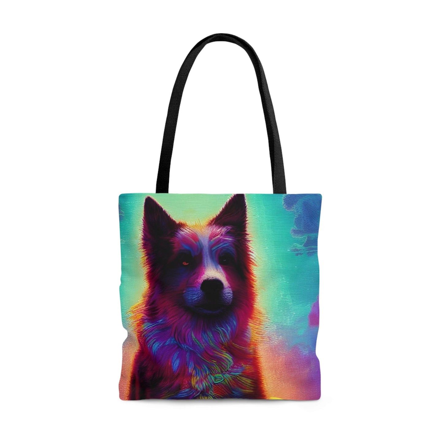 Psychedelic DogTote Bag (AOP)-JujuVibe