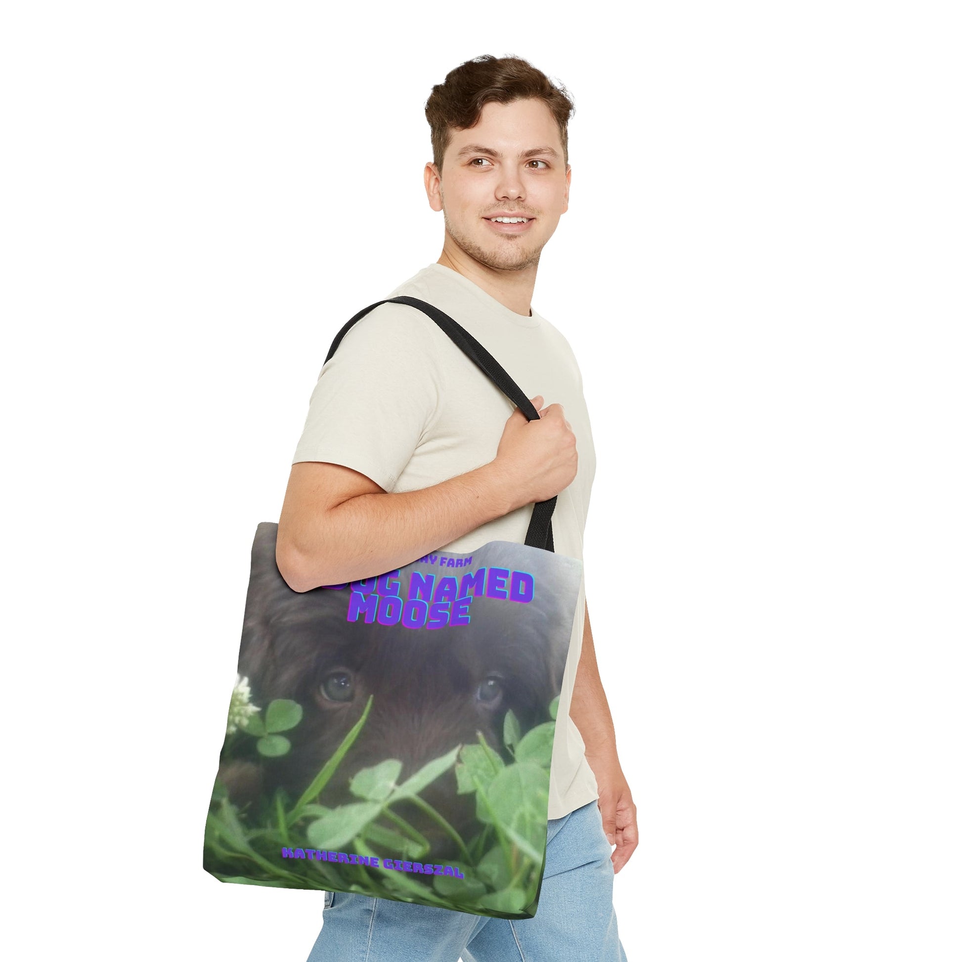 A Dog Named Moose Tote Bag (AOP)-JujuVibe