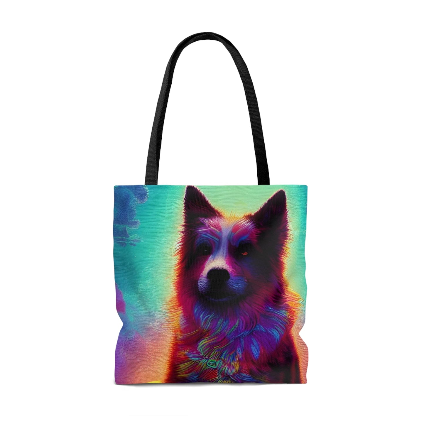 Psychedelic DogTote Bag (AOP)-JujuVibe