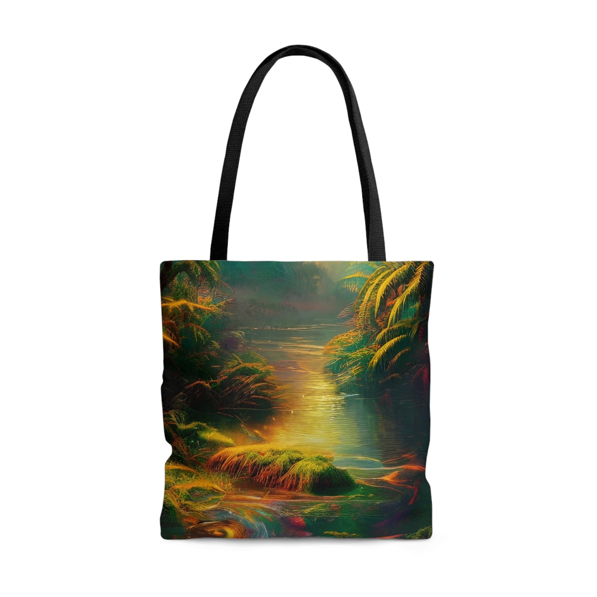 Psychedelic River Tote Bag (AOP)-JujuVibe