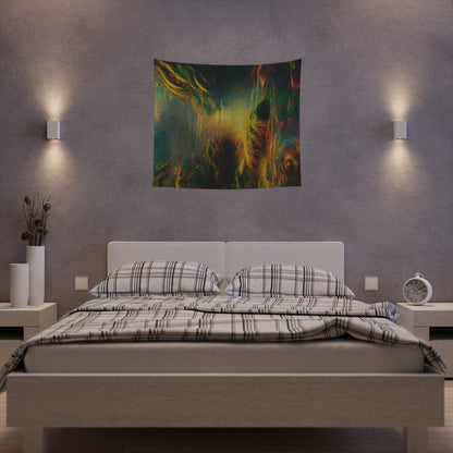 Psychedelic River Printed Wall Tapestry-JujuVibe