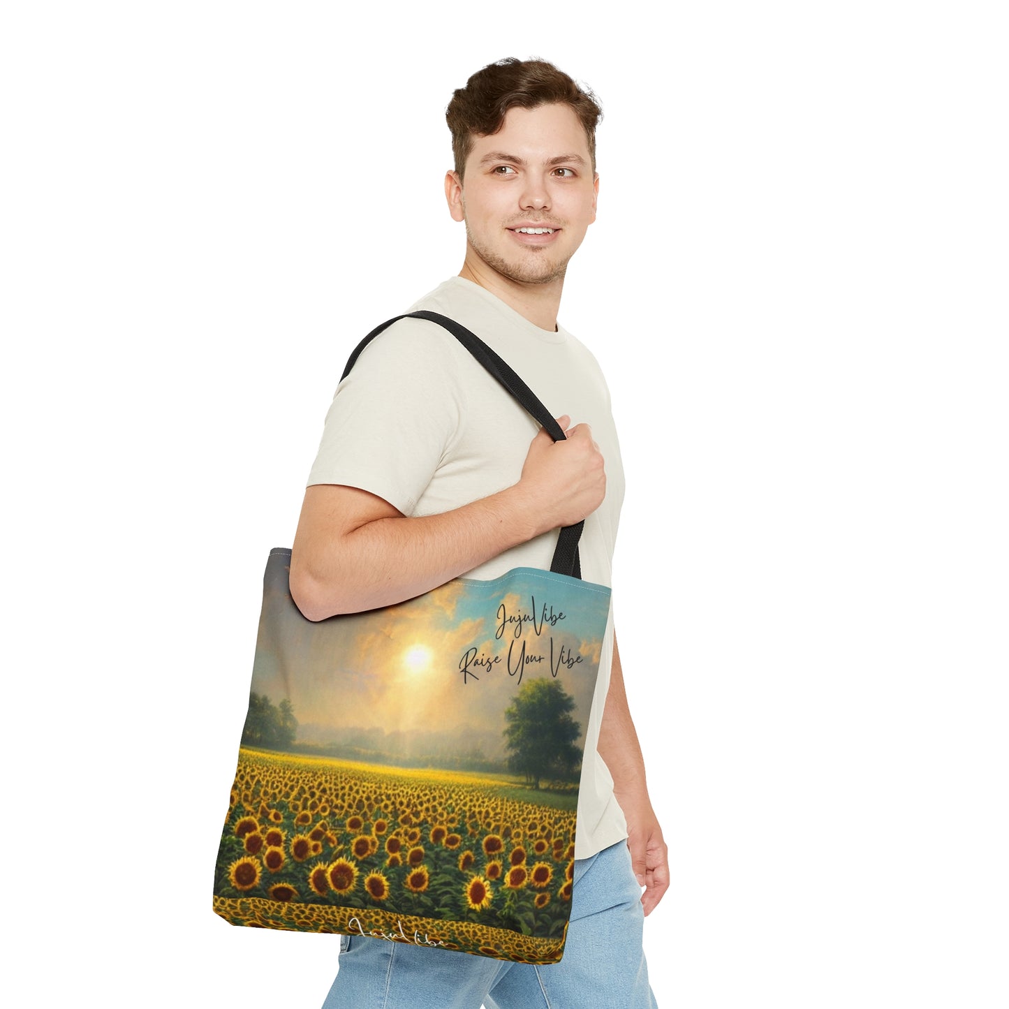 Sunflower Raise Your Vibe Tote Bag (AOP)