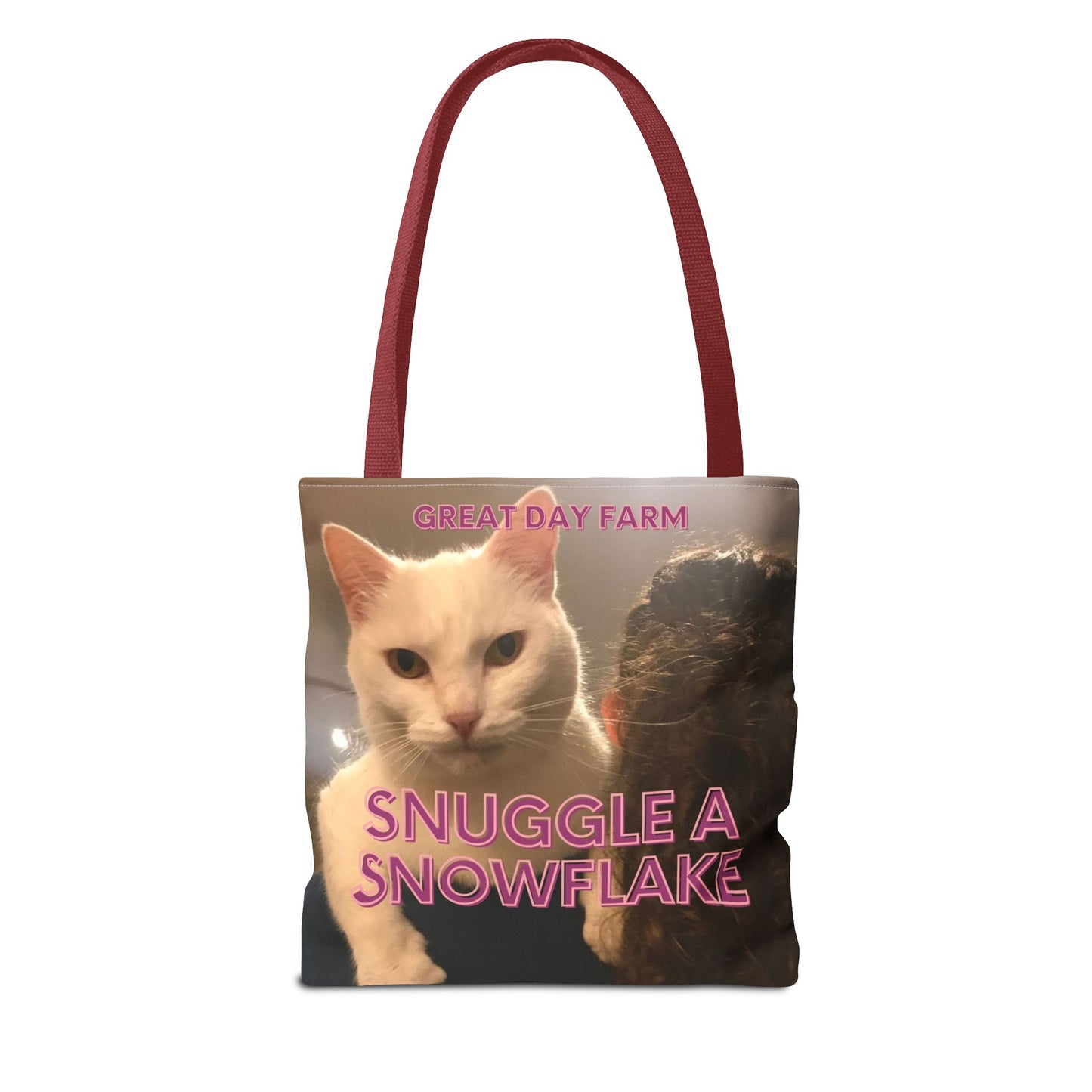 Snuggle a Snowflake Tote Bag (AOP)