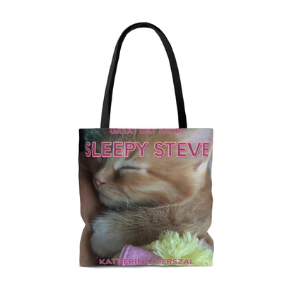 Sleepy Steve Tote Bag (AOP)-JujuVibe