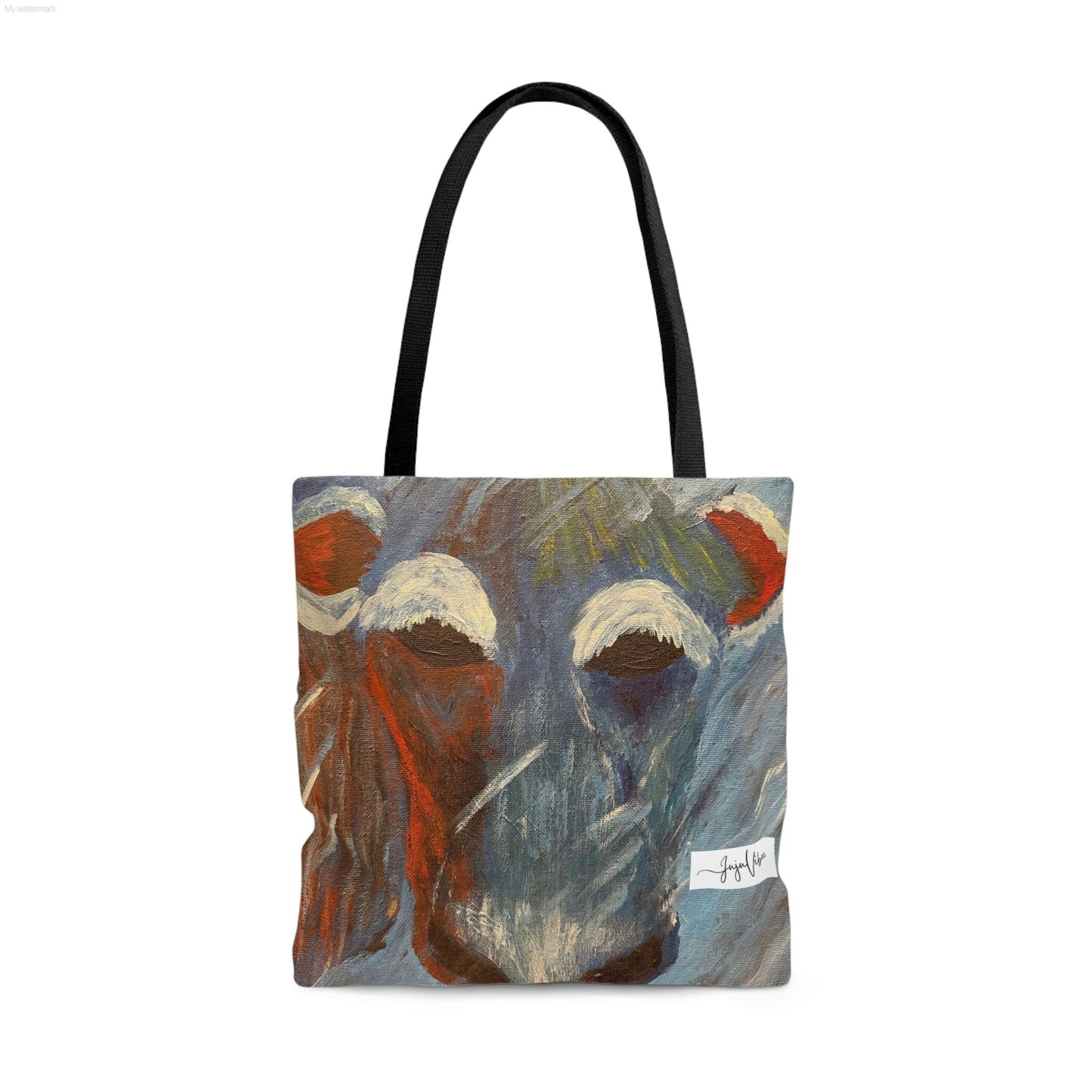 Hurricane Cow Tote Bag (AOP)-JujuVibe