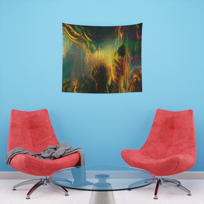 Psychedelic River Printed Wall Tapestry-JujuVibe