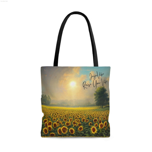 Sunflower Raise Your Vibe Tote Bag (AOP)-JujuVibe