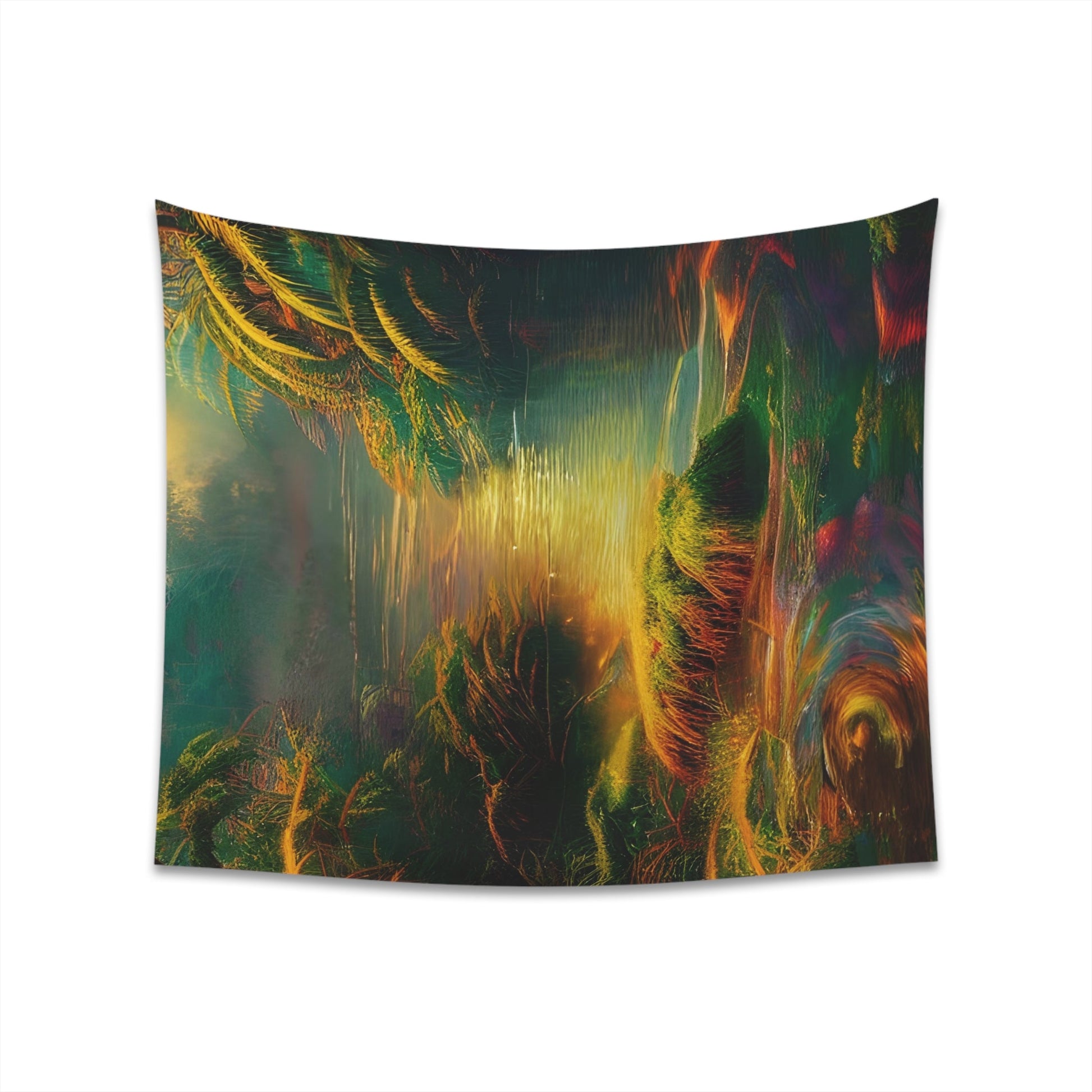 Psychedelic River Printed Wall Tapestry-JujuVibe