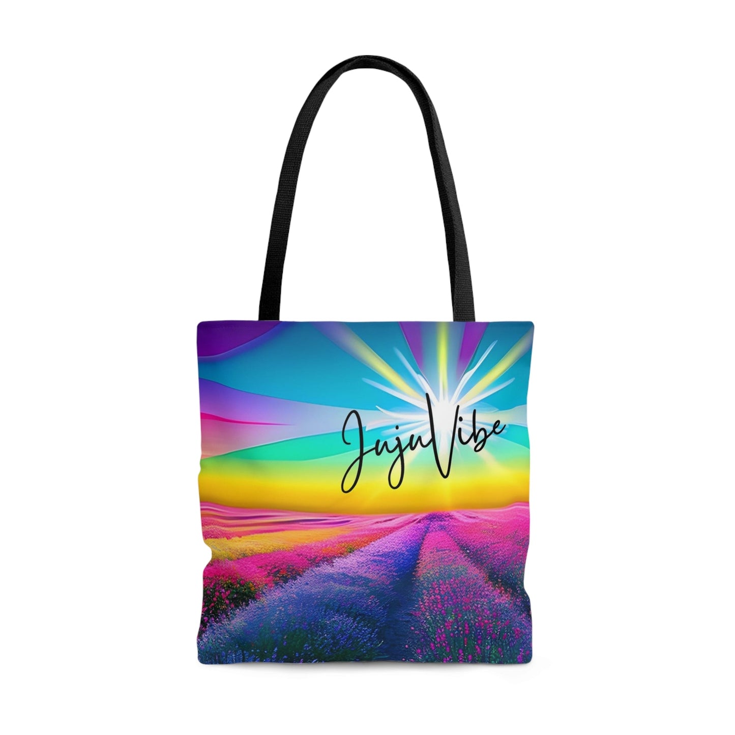 JujuVibe Flower Fields Tote Bag (AOP)-JujuVibe