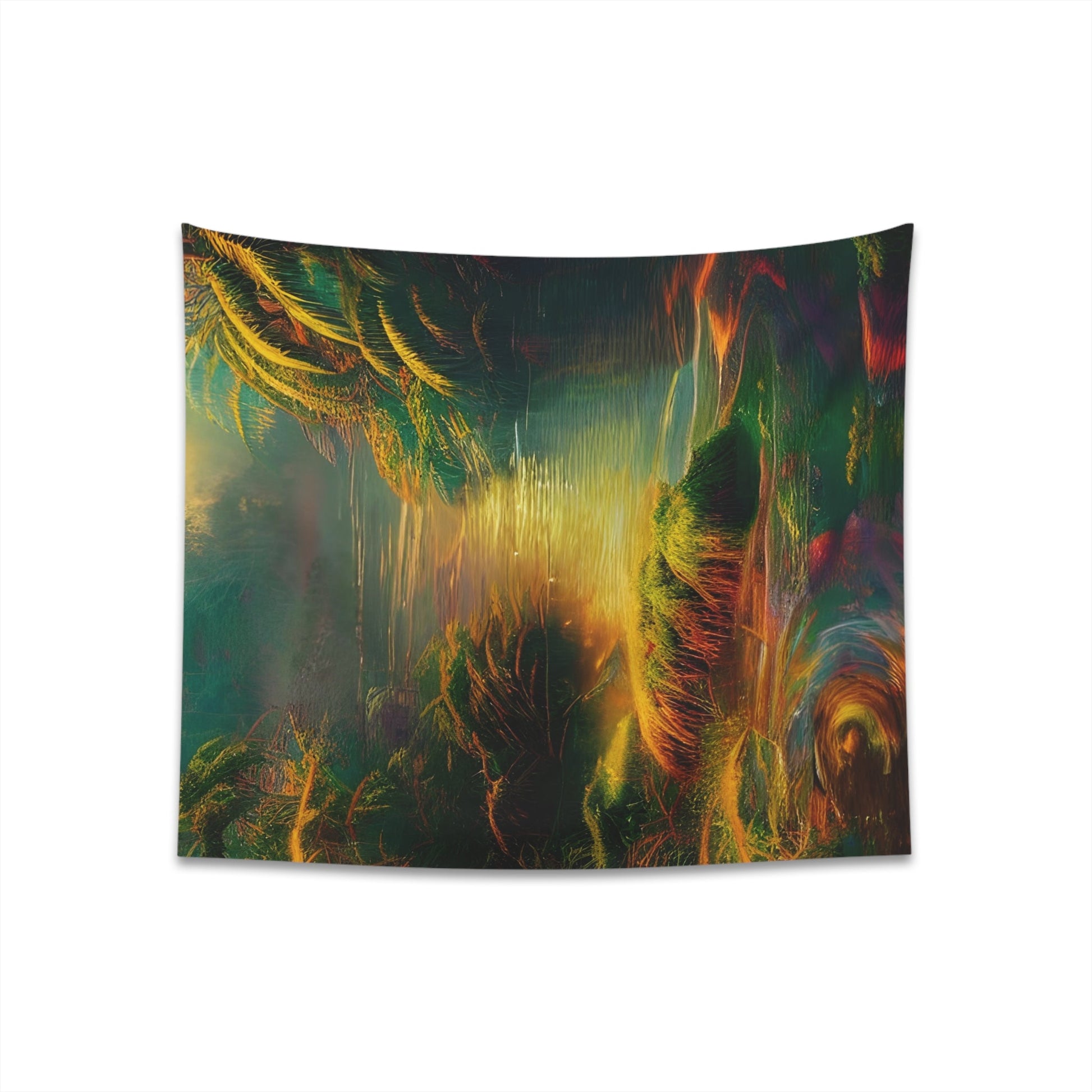 Psychedelic River Printed Wall Tapestry-JujuVibe