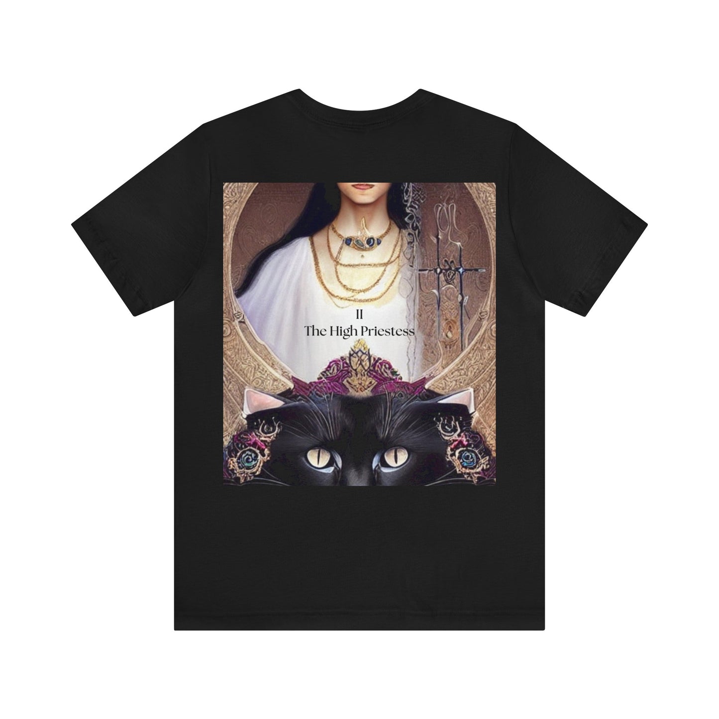 High Priestess Unisex Bella+Canvas Black Jersey Short Sleeve Tee