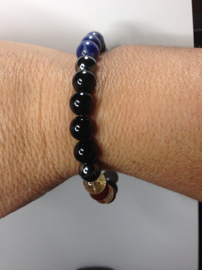 FourTris: Divergence of Gemstones Energy Stretch Bracelet