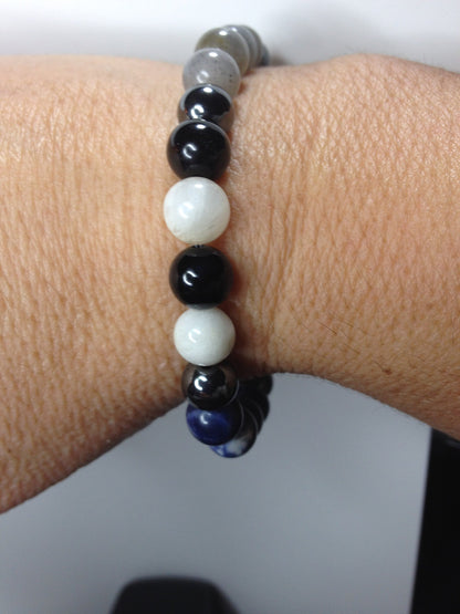 FourTris: Divergence of Gemstones Energy Stretch Bracelet